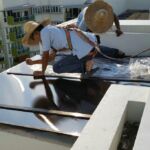 Installation of Polycarbonate Roof Installation of Polycarbonate Roof