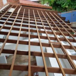 Installation of Roof Structure Installation Roof Structure
