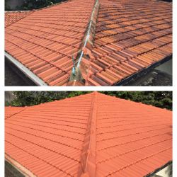 Re-Coating of Tile Roof